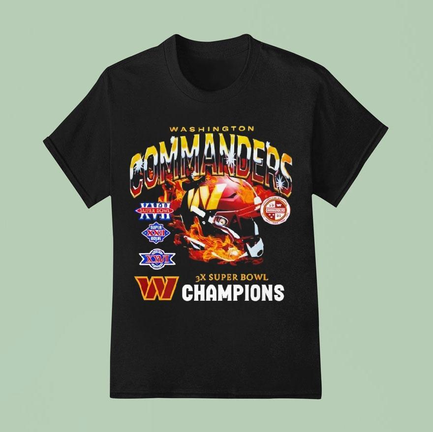 Washington Commanders X Super Bowl World Champions T Shirt