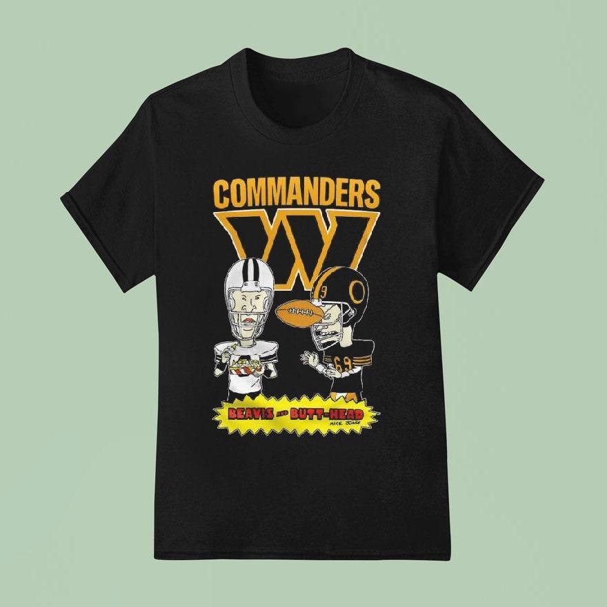Washington Commanders Beavis And Butt Head T Shirt