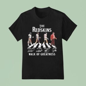 Washington Commanders The Redskins Walk Of Greatness Road Abbey Signatures T Shirt