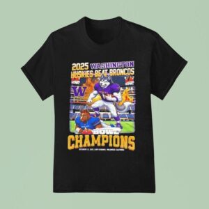 Washington Huskies Beat Broncos La Bowl Champions Masco T Shirt