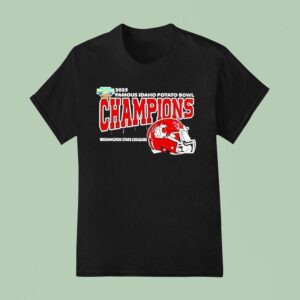 Washington State Cougars Famous Idaho Potato Bowl Champions Helme T Shirt