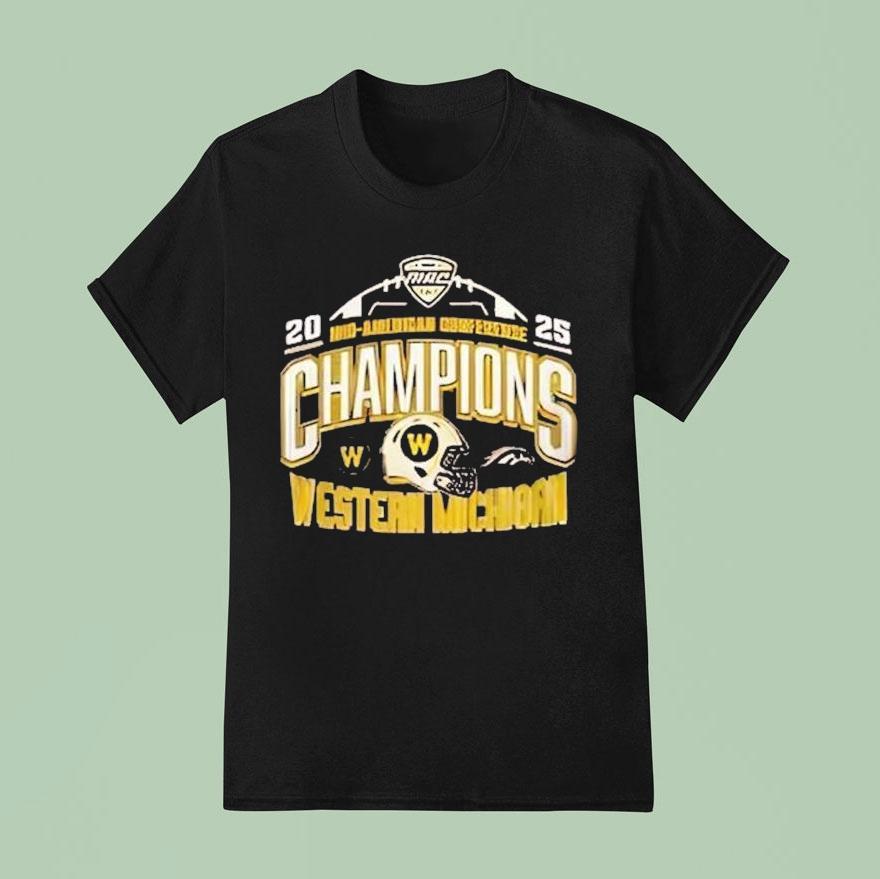 Western Michigan Broncos Mac Football Champions T Shirt