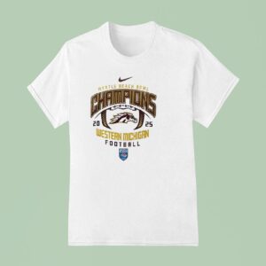 Western Michigan Broncos Myrtle Beach Bowl Champions Masco T Shirt