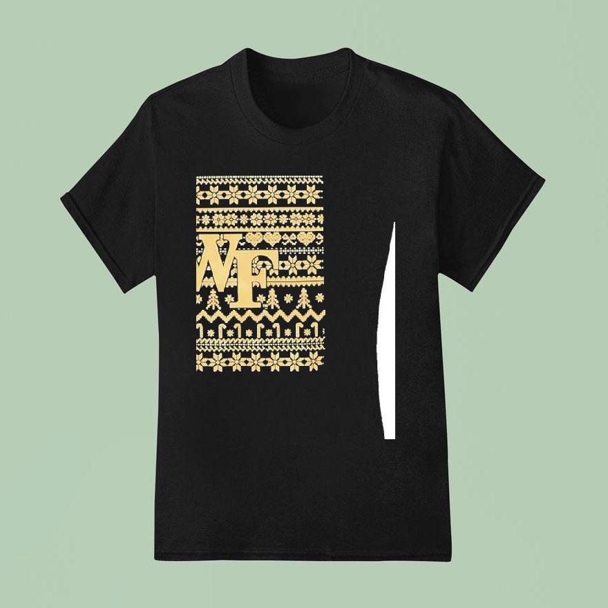 Wf Wake Forest Logo Christmas T Shirt