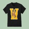 Wyoming Cowboys Wrestling Champion Brown Icon Logo T Shirt