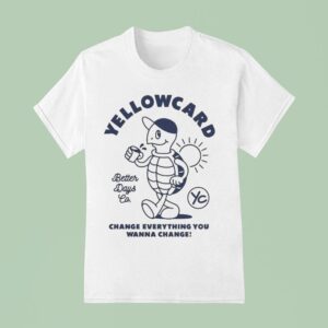 Yellowcard Better Days Change Everything You Wanna Change Turtle T Shirt