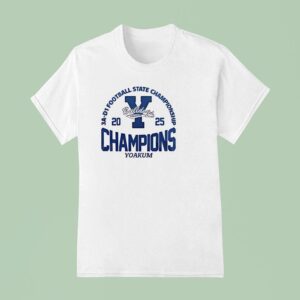 Yoakum Champions A D Football State Championship Logo T Shirt