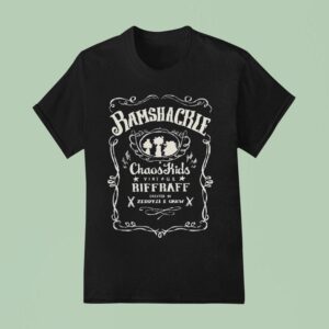 Zeddyzi Ramshackle Chaos Kids Riffraff Whiskey Logo T Shirt