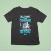 All I Want For Christmas Is You Violent Snowman Knife T Shirt