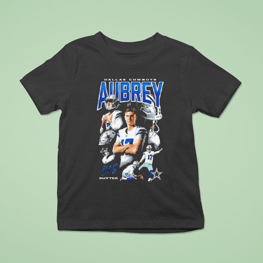 Brandon Aubrey Butter Dallas Cowboys Collage T Shirt Brandon Aubrey Butter Dallas Cowboys Collage T Shirt