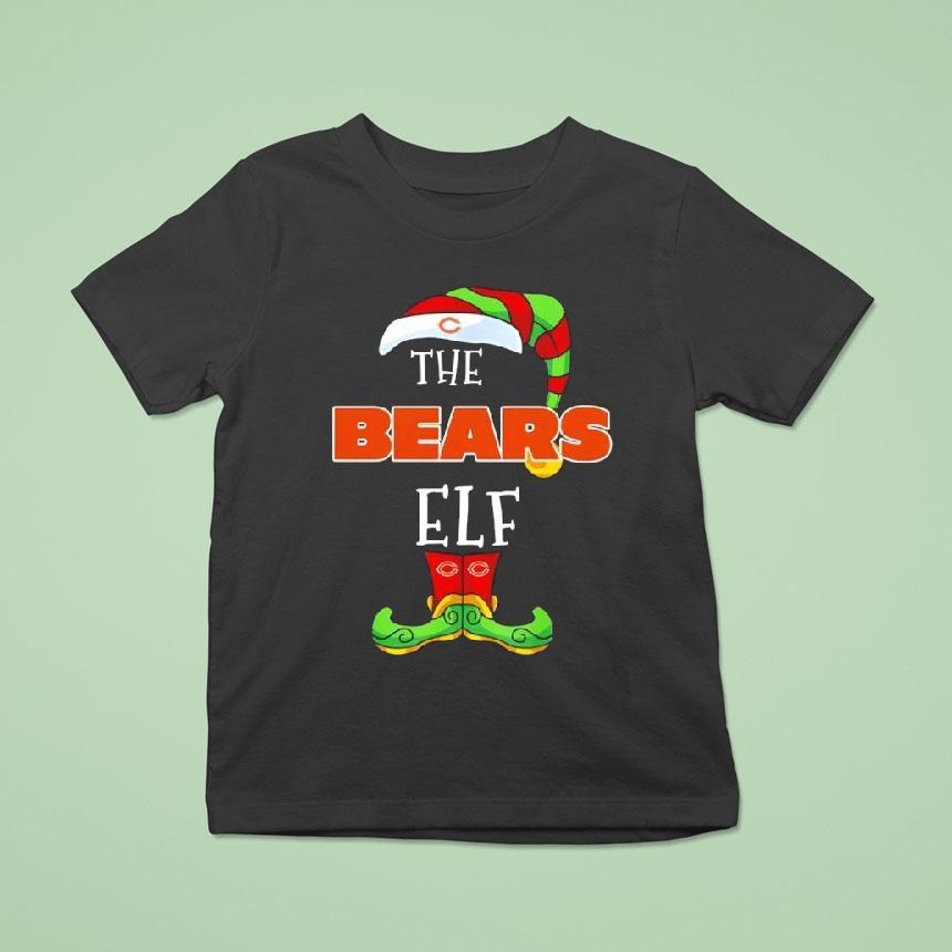 Chicago Bears Christmas Elf T Shirt Chicago Bears Christmas Elf T Shirt