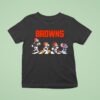 Cleveland Browns X Goofy X Donald Duck X Mickey Mouse X Stitch Abbey Road T Shirt