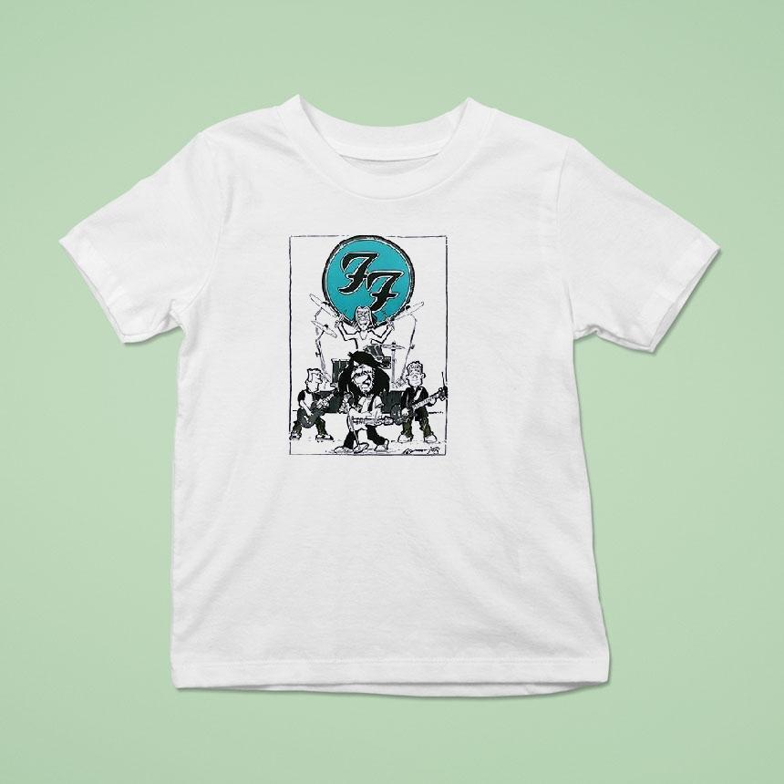 Foo Fighters Take Cover Caricature Art Dates Schedule T Shirt Foo Fighters Take Cover Caricature Art Dates Schedule T Shirt