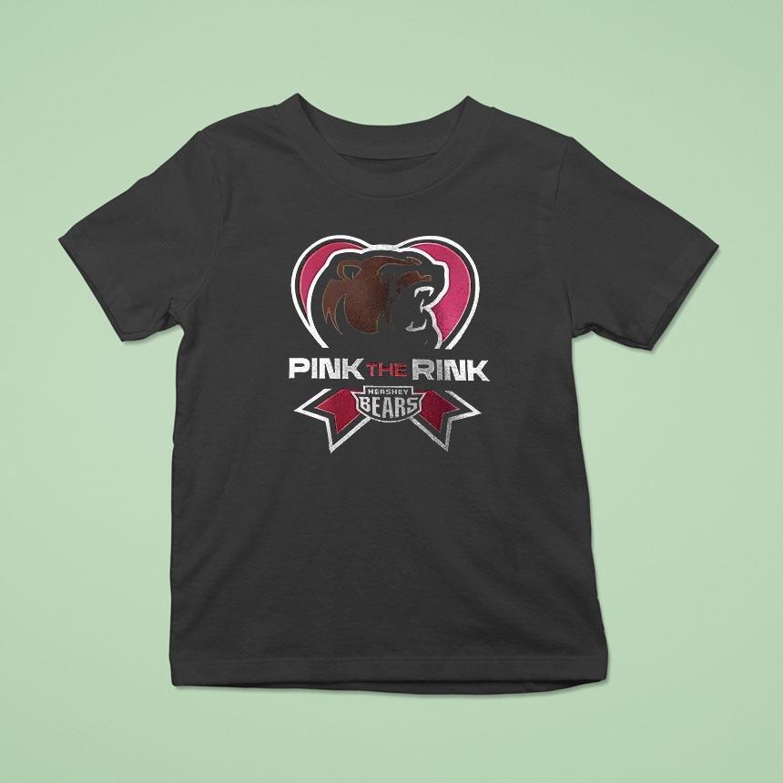 Hershey Bears Pink The Rink Logo T Shirt Hershey Bears Pink The Rink Logo T Shirt