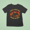 I Will Keep You Warm In Hell Satan Sofa Flames T Shirt