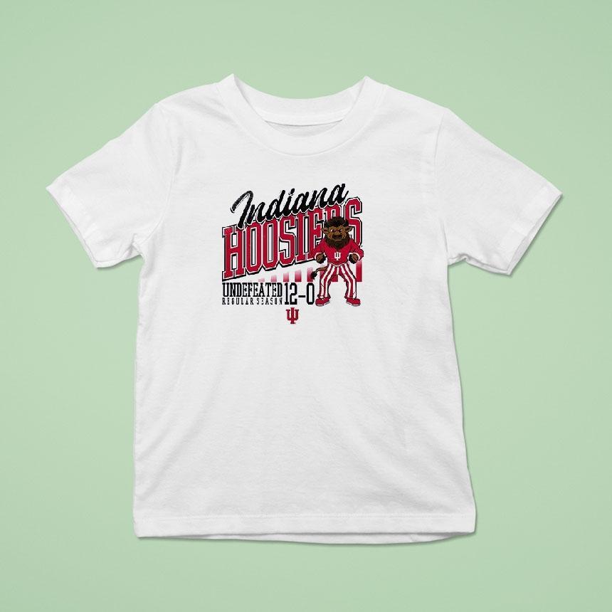 Indiana Hoosiers Undefeated Regular Season Dates Schedule T Shirt Indiana Hoosiers Undefeated Regular Season Dates Schedule T Shirt