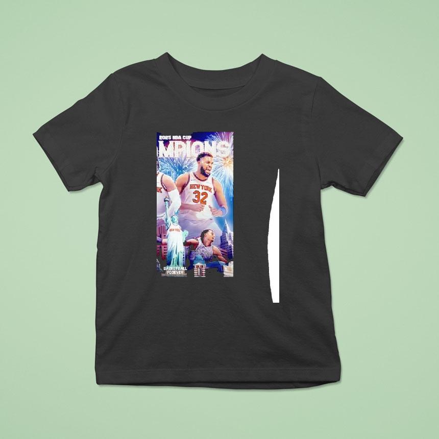 Jalen Brunson And Julius Randle New York Knicks Nba Cup Champions T Shirt Jalen Brunson And Julius Randle New York Knicks Nba Cup Champions T Shirt
