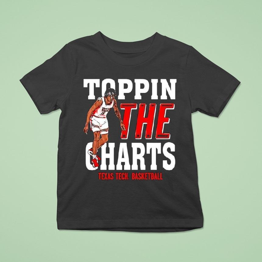 Jt Toppin Texas Tech Red Raiders Basketball Toppin The Charts Player T Shirt Jt Toppin Texas Tech Red Raiders Basketball Toppin The Charts Player T Shirt