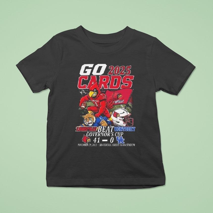 Louisville Beat Kentucky Governor S Cup Go Cards Mascot T Shirt Louisville Beat Kentucky Governor S Cup Go Cards Mascot T Shirt