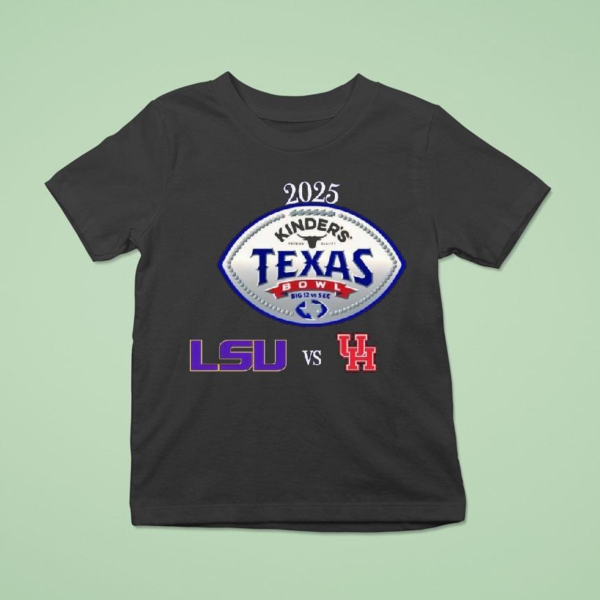 Lsu Tigers Vs Houston Cougars Football Kinder S Texas Bowl T Shirt Lsu Tigers Vs Houston Cougars Football Kinder S Texas Bowl T Shirt