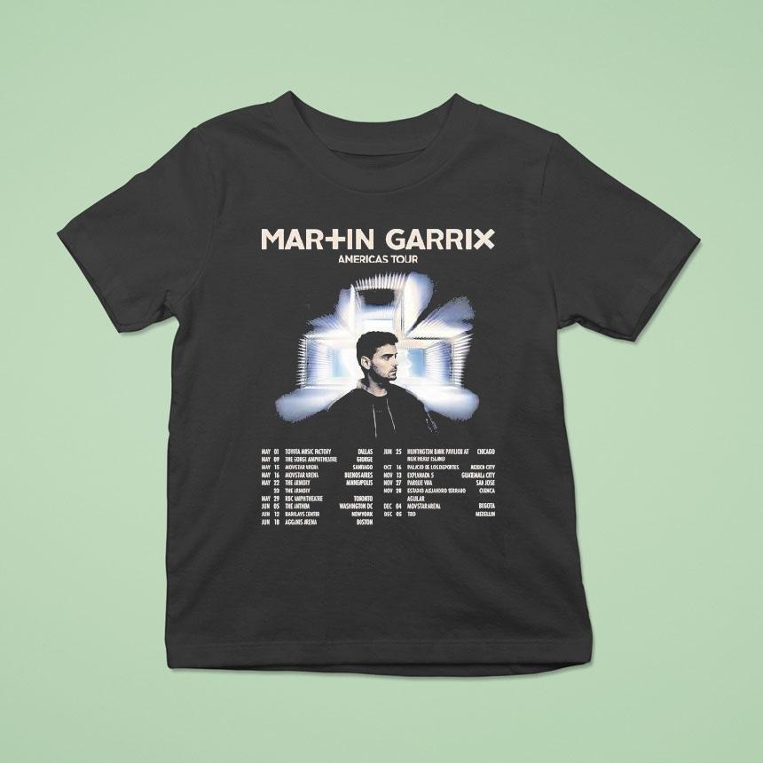 Martin Garrix Americas Tour North And South America Dates T Shirt Martin Garrix Americas Tour North And South America Dates T Shirt