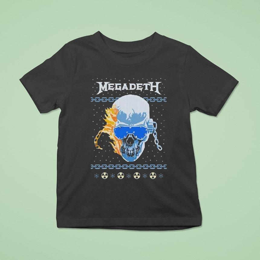 Megadeth Vic Christmas T Shirt Megadeth Vic Christmas T Shirt