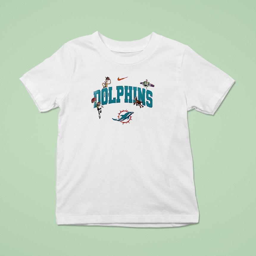 Miami Dolphins X Toy Story Meets Football T Shirt Miami Dolphins X Toy Story Meets Football T Shirt