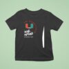Miami Hurricanes X National Champions College Football Playoff T Shirt