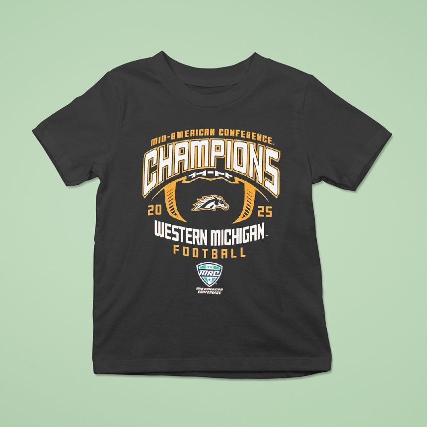 Mid American Conference Champions Western Michigan Broncos T Shirt Mid American Conference Champions Western Michigan Broncos T Shirt