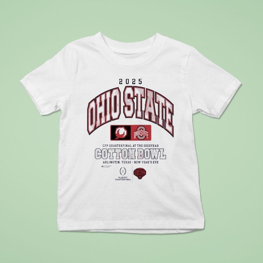 Ohio State Buckeyes Cfp Quarterfinal At The Goodyear Cotton Bowl T Shirt Ohio State Buckeyes Cfp Quarterfinal At The Goodyear Cotton Bowl T Shirt