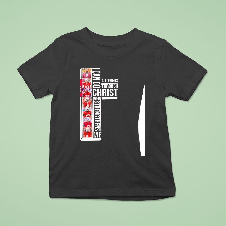 Ohio State Buckeyes I Can Do All Things Through Christ Who Strengthens Me T Shirt Ohio State Buckeyes I Can Do All Things Through Christ Who Strengthens Me T Shirt