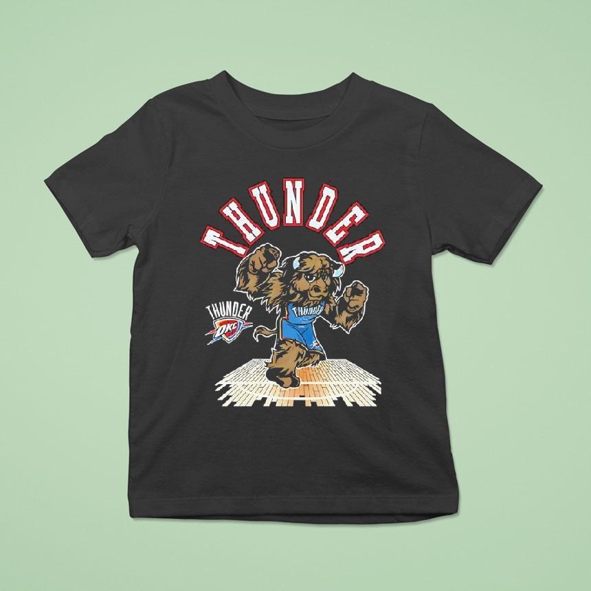 Oklahoma City Thunder Mascot Basketball T Shirt Oklahoma City Thunder Mascot Basketball T Shirt