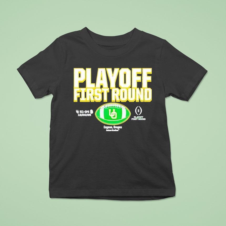 Oregon Ducks Cfp First Round Winner T Shirt Oregon Ducks Cfp First Round Winner T Shirt