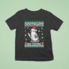 Penguin Overstimulated But Festive Ugly Christmas T Shirt