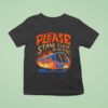 Please Stand Clear Of The Doors Por Favor Mantengase Aleido De Las Puertas Training Flames T Shirt