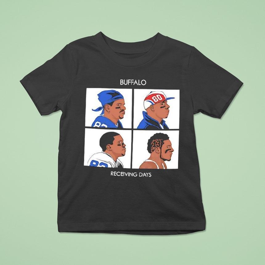 Receiving Days Buffalo Players Graphic T Shirt Receiving Days Buffalo Players Graphic T Shirt