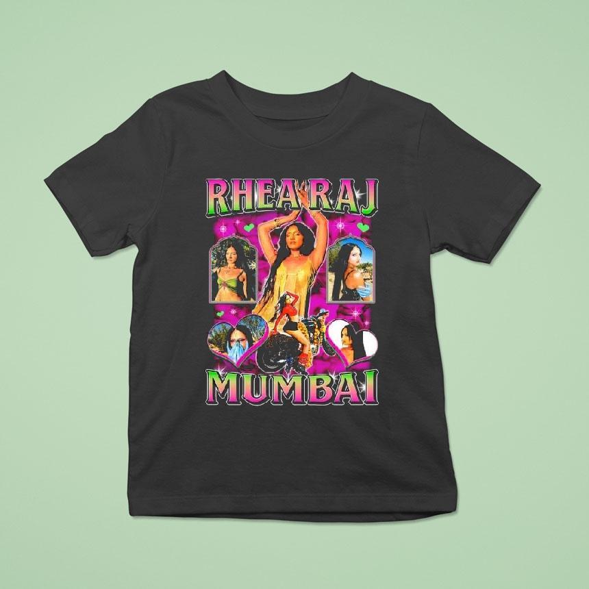Rhea Raj X Kash Collective Mumbai Bollywood Style T Shirt Rhea Raj X Kash Collective Mumbai Bollywood Style T Shirt