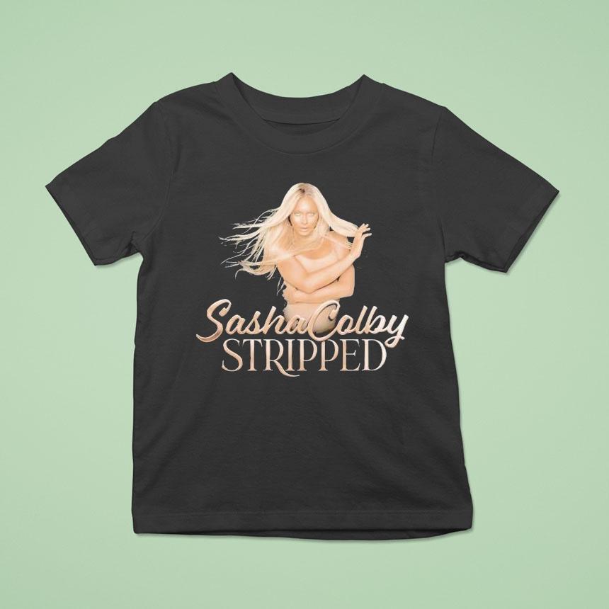 Sasha Colby Stripped Tour T Shirt Sasha Colby Stripped Tour T Shirt