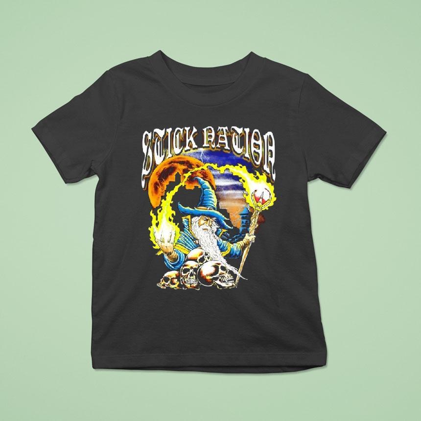 Stick Ration Wizard Skulls T Shirt Stick Ration Wizard Skulls T Shirt