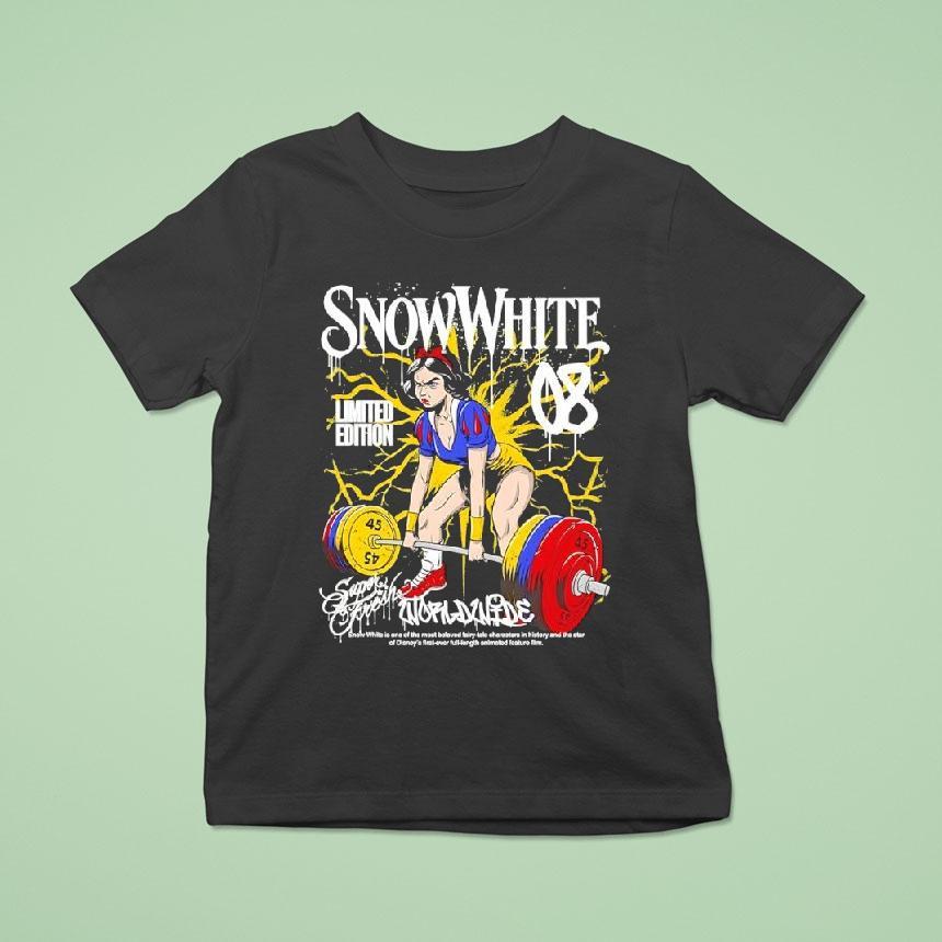 Superfresh Snow White Lifting Weights T Shirt Superfresh Snow White Lifting Weights T Shirt