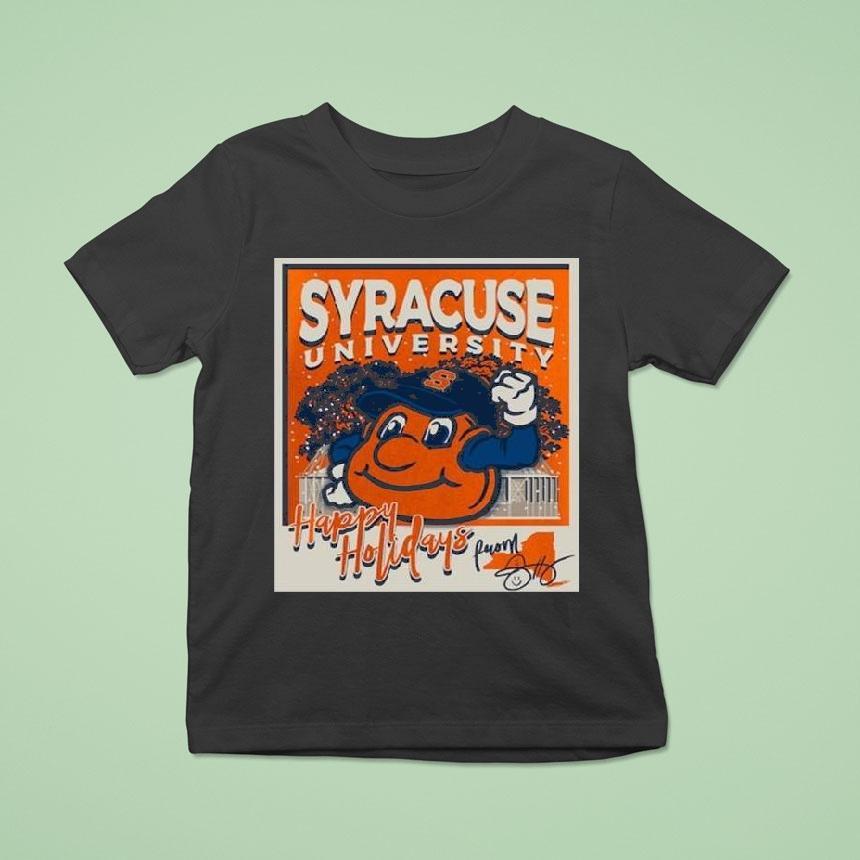 Syracuse Orange Snowy Polaroid T Shirt Syracuse Orange Snowy Polaroid T Shirt
