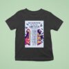 The Crane Wives Summer Tour July T Shirt
