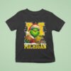 The Grinch X Ball And Helmet Michigan Wolverines Merry Christmas T Shirt