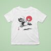 The Laughing Bird Of The East Big Bird In Japanese Sumi E Style T Shirt