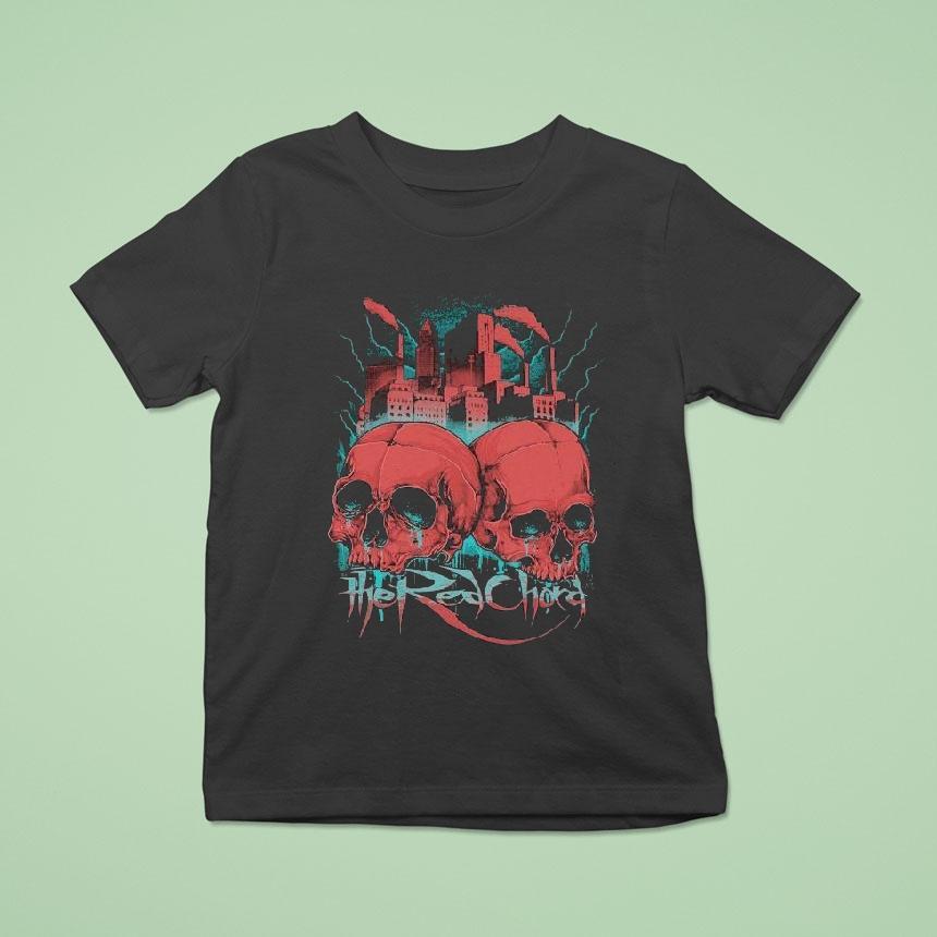 The Red Chord Skull Factory T Shirt The Red Chord Skull Factory T Shirt