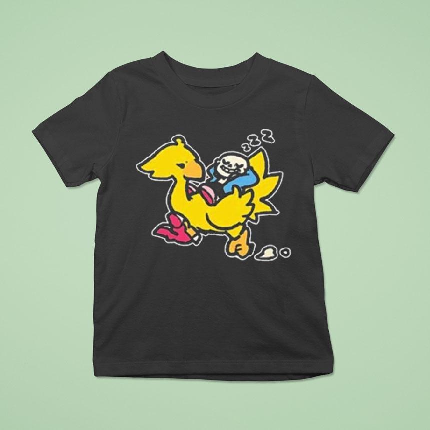 Undertale Sans And Chocobo T Shirt Undertale Sans And Chocobo T Shirt