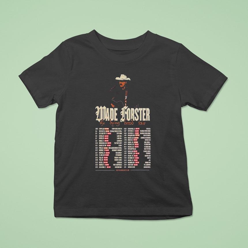 Wade Forster The Dying Breed Tour T Shirt Wade Forster The Dying Breed Tour T Shirt
