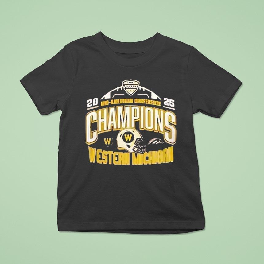 Western Michigan Broncos Mac Football Champions T Shirt Western Michigan Broncos Mac Football Champions T Shirt