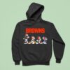 Cleveland Browns X Goofy X Donald Duck X Mickey Mouse X Stitch Abbey Road Hoodie