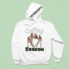 Cuffing Season Deers Kiss Christmas Hoodie